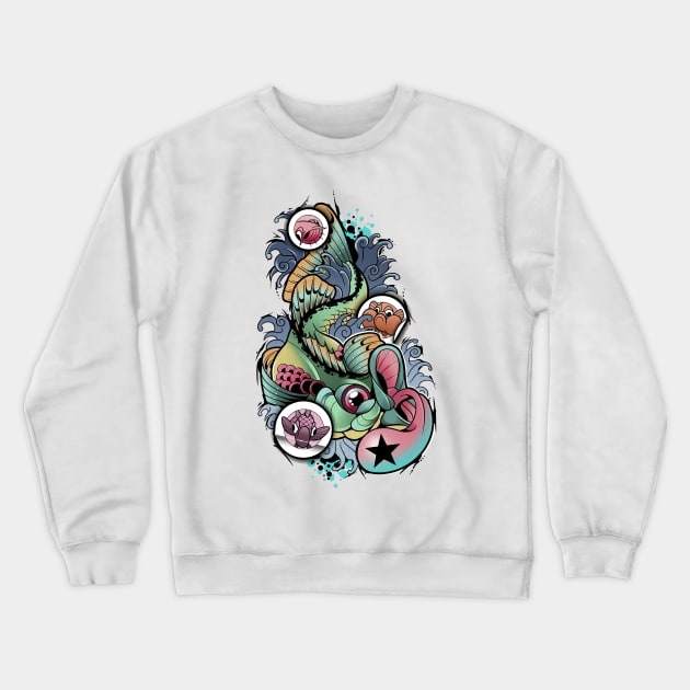 largemouth bass Crewneck Sweatshirt by weirdesigns